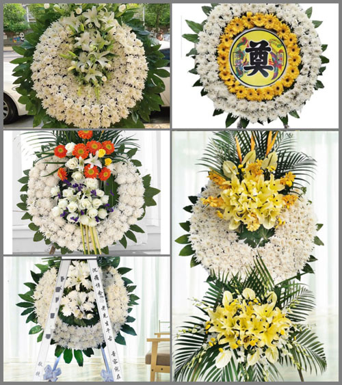 山东济宁鱼台县罗屯镇八户村花圈速递